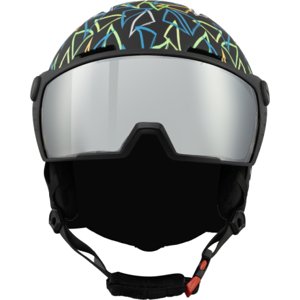 Juniorská lyžiarska prilba so štítom BLIZZARD-Flash Visor junior ski helmet, black/multicolor