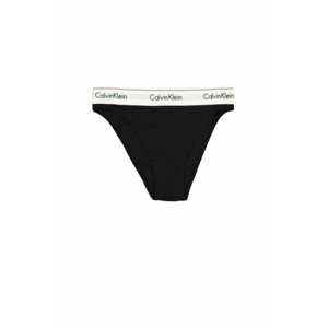Dámske nohavičky CALVIN KLEIN-HIGH LEG TANGA-Black