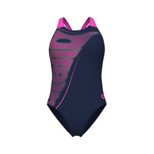 Dámske plavecké jednodielne plavky ARENA-WOMENS BRIGHT GLARE SWIMSUIT V BACK