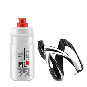 Juniorská fľaša na bicykel ELITE-Set CEO red logo 350 ml