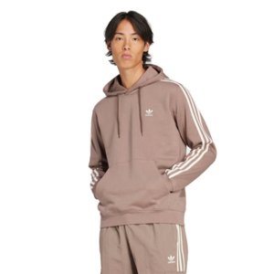 Pánska mikina s kapucňou ADIDAS ORIGINALS-3-STRIPES HOODY-TRABRN