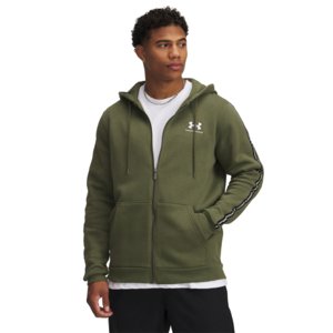 Pánska zateplená mikina so zipsom UNDER ARMOUR-UA Icon Fleece FZ Taping-GRN
