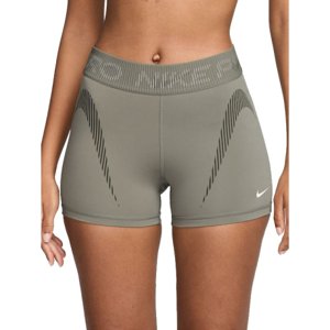Dámske tréningové kraťasy NIKE PRO-W NP DF MR 3IN SHORT TT GRX-320-Khaki
