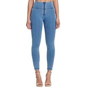 Dámske jeggings nohavice FREDDY-WR.UP® skinny high waist push up jeggings in organic fabric-Blue