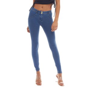 Dámske jeggings nohavice FREDDY-WR.UP® skinny push up organic cotton jeggings-Blue