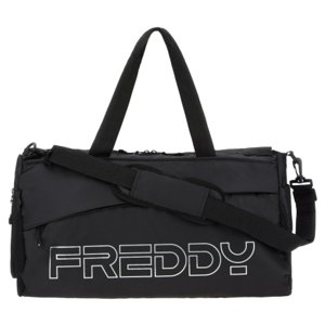 Dámska cestovná taška FREDDY-Duffel bag with maxi print-Black