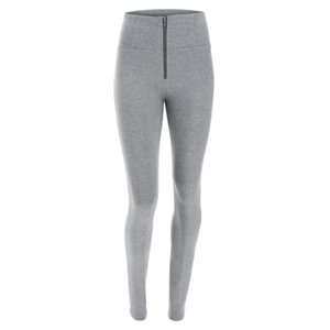 Dámske jeggings nohavice FREDDY-WR.UP® skinny push up organic cotton trousers with high waist-Grey