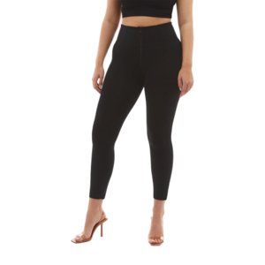 Dámske jeggings nohavice FREDDY-WR.UP® superskinny push up 7/8 trousers with high waist and zip-Black
