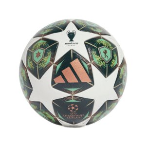 Futbalová lopta ADIDAS-UCL COM WHITE/SHAGRN/SSLIME