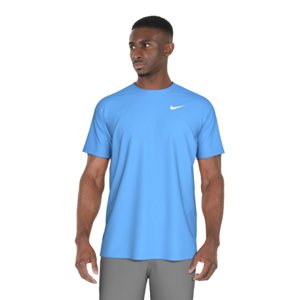 Pánske tréningové tričko s krátkym rukávom NIKE SWIM-ESSENTIAL UNIVERSITY BLUE-UNIVERSITY BLUE