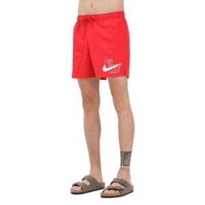 Pánske plavky NIKE SWIM-NIKE LOGO LAP 5 inch UNIVER-UNIVERSITY RED