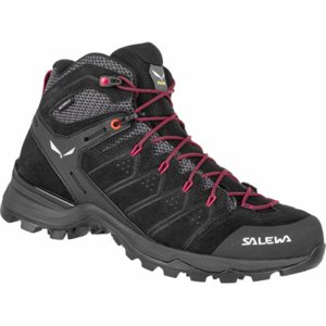 Dámska členková turistická obuv SALEWA-Alp Mate Mid PTX W black out/virtual pink
