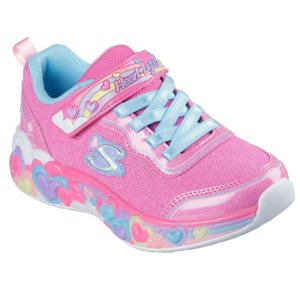 Dievčenská rekreačná obuv SKECHERS-S Lights Eternal Heart Lights K hot pink/multi trim