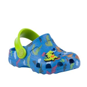 Chlapčenské kroksy (rekreačná obuv) COQUI-Little Frog + Amulet K royal/lime dino
