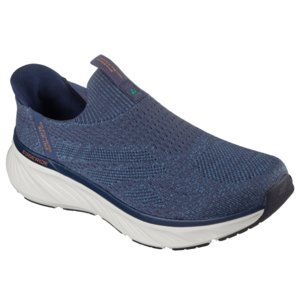Pánska rekreačná obuv SKECHERS-Relaxed Fit Edgeride Commissioner Slip-Ins M navy/orange