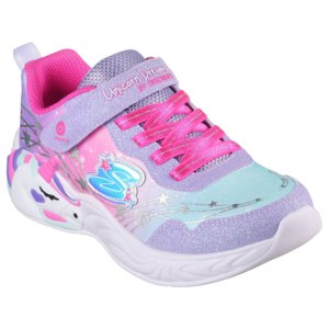 Dievčenská rekreačná obuv SKECHERS-S Lights Unicorn Wishful Magic K lavender/hot pink