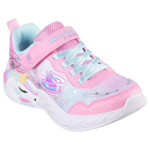 Dievčenská rekreačná obuv SKECHERS-S Lights Unicorn Wishful Magic K pink/turquoise