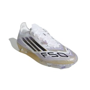 Pánske futbalové kopačky outdoorové ADIDAS-F50 Pro M FG cloud white/core black/gold metallic