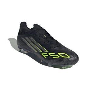 Pánske futbalové kopačky outdoorové ADIDAS-F50 Pro M FG core black/iron metallic/lucid lemon