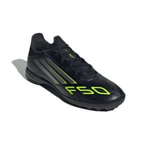 Pánske futbalové kopačky turfy ADIDAS-F50 League M TF core black/iron metallic/lucid lemon