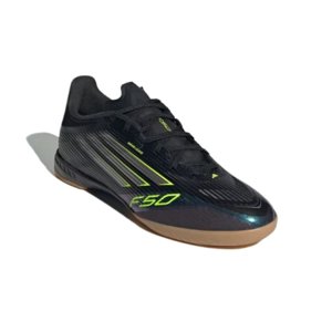 Pánske futbalové kopačky halové ADIDAS-F50 League M IC core black/iron metallic/lucid lemon