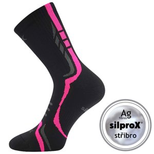 Dámske turistické ponožky VOXX-1 PACK-Thorx-Black/Pink