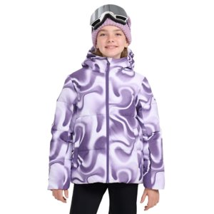 Dievčenská lyžiarska bunda 4F JUNIOR-TECHNICAL JACKET F0826-4FJWAW25TTJAF0826-90A-MULTICOLOUR ALLOVER
