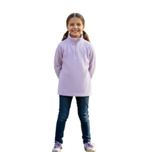 Dievčenská lyžiarska flisová mikina 4F JUNIOR-FLEECE UNDERWEAR F060-4FJWAW25UFLEF060-51S-VIOLET