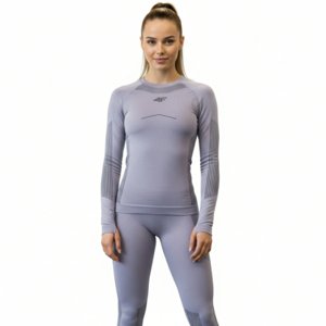 Dievčenské termoprádlo vrchný a spodný diel 4F JUNIOR-SEAMLESS UNDERWEAR F250-4FJWAW25USEAF250-51S-VIOLET