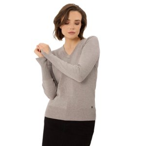 Dámsky sveter VOLCANO-S-NELI-102M-BEIGE MEL