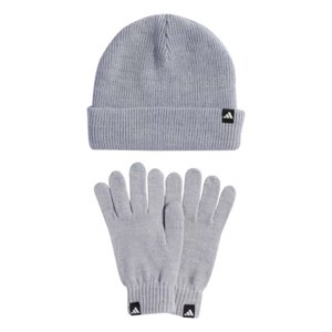 Dámsky set oblečenia ADIDAS-Glove + Beanie 2 Pcs. Set light grey heather/white