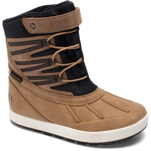 Detské vysoké zimné topánky MERRELL-Snow Bank 5.0 WTRPF K wheat/black