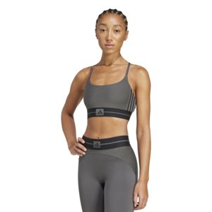 Dámska tréningová športová podprsenka ADIDAS-HYG RIB BRALETT GRESIX/BLACK