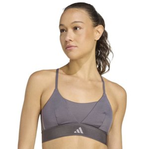 Dámska tréningová športová podprsenka ADIDAS-HYG SHN BRALETT GRESTR/GREY