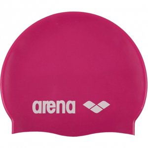 Plavecká čiapka ARENA-Clasic Silicone Cap - fuchsiová-bílá