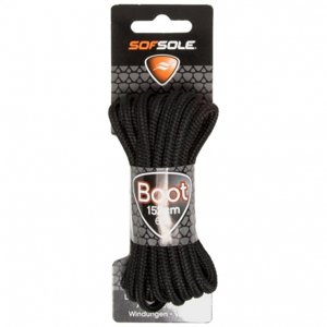 Šnúrky do topánok SOFSOLE-BLACK WAXED II