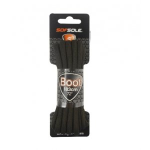 Šnúrky do topánok SOFSOLE-BLACK WAXED III