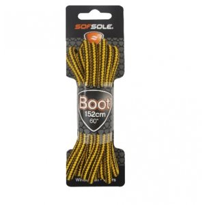 Šnúrky do topánok SOFSOLE-LACES OUTDOOR 801959 LIGHT BROWN WAXED 183 CM