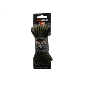 Šnúrky do topánok SOFSOLE-LACES OUTDOOR 801966 DARK BROWN WAXED 114 CM