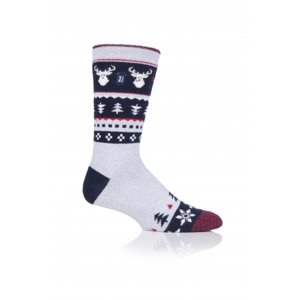 Pánske ponožky HEAT HOLDERS-1 PACK-MEN LITE FESTIVE STAG-CHRISTMAS SOCKS