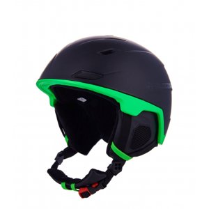 Lyžiarska prilba BLIZZARD-Double ski helmet, black matt/neon green, big logo