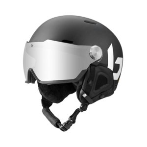 Lyžiarska prilba so štítom BOLLE-MIGHT VISOR - BLACK MATTE - BROWN GUN LENS CAT 2