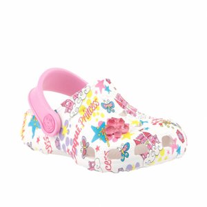 Detské kroksy (rekreačná obuv) COQUI-Little frog white/pink