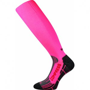 Dámske bežecké kompresné podkolienky VOXX-1 PACK-Flex-neon pink