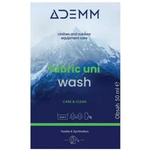 Ošetrovací prípravok na textil ADEMM-Fabric Uni Wash 50 ml, CZ/SK/PL/HU/DE/EN