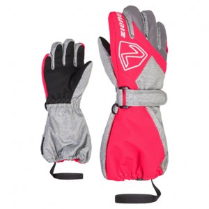 Juniorské lyžiarske rukavice ZIENER-LAURO-801986-823758-light melange neon pink