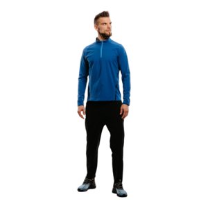 Pánska bežecká mikina s 1/2 zipsom ANTA-LS Tee-852215403-3-22_Q1-Titanium Blue