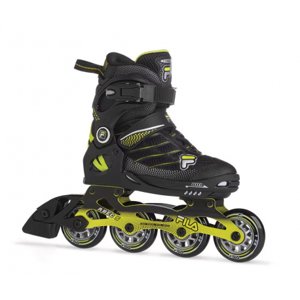 Juniorské kolieskové korčule FILA SKATES-WIZY ALU BLACK/LIME