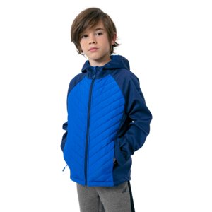 Chlapčenská turistická softshellová bunda 4F JUNIOR-BOYS SOFTSHELL JSFM002-31S-NAVY 22