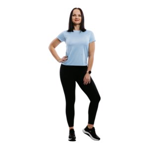 Dámske bežecké tričko s krátkym rukávom ANTA-SS Tee-862225104-6-SS22_Q2-Heather Blue